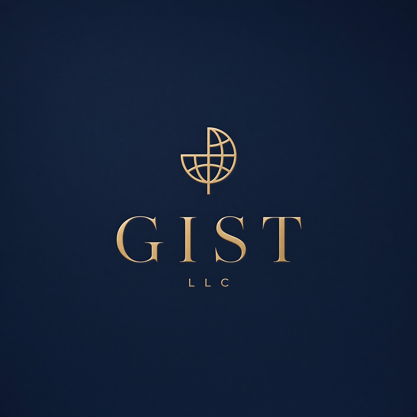 GIST LLC lockup on navy